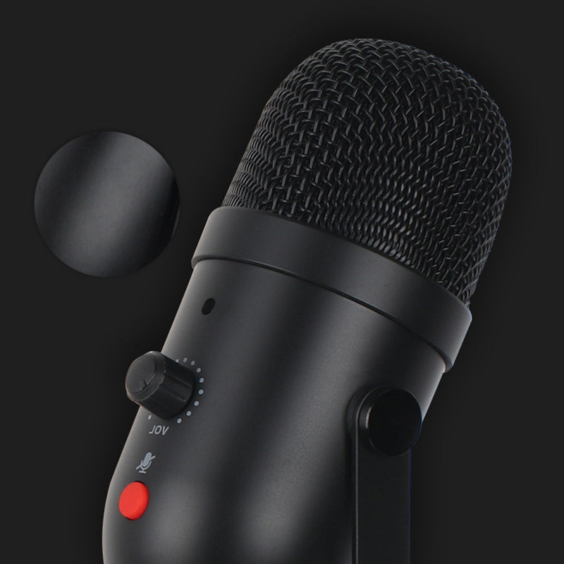 USB Condenser Microphone Cardiod Pickup Studio Recording Mic for PC Computer Streaming with Volume Control/One Key Mute USB Condenser Microphone Cardiod Pickup Studio Recording Mic for PC Computer Streaming with Volume Control/One Key Mute